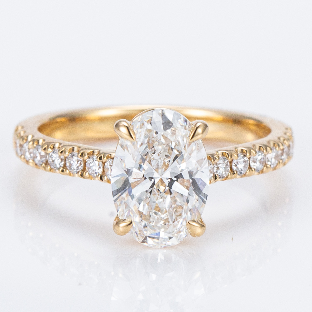 Gold Melee Diamond Ring
