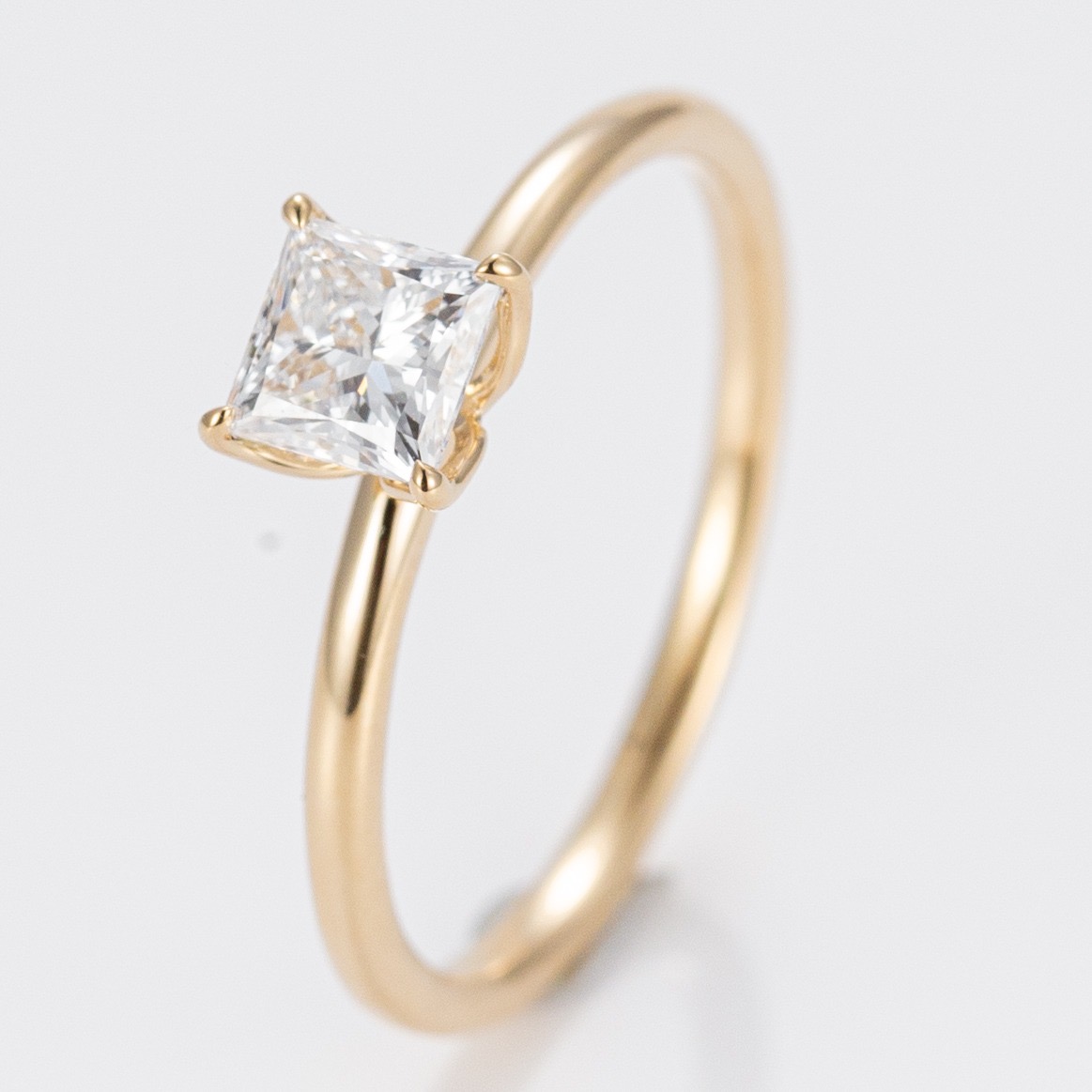 Princess Gold Diamond Ring