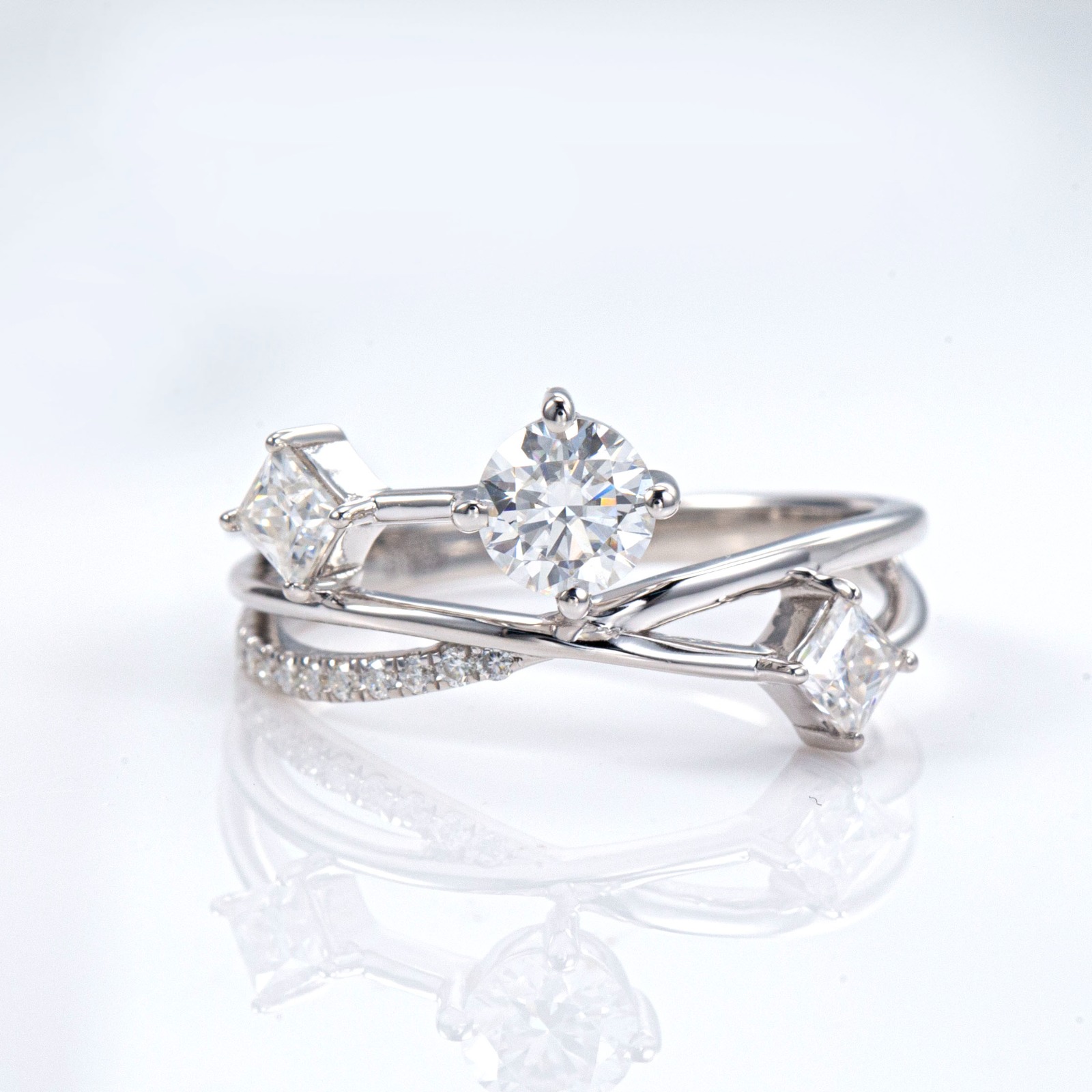 Princess Trilogy Diamond Ring