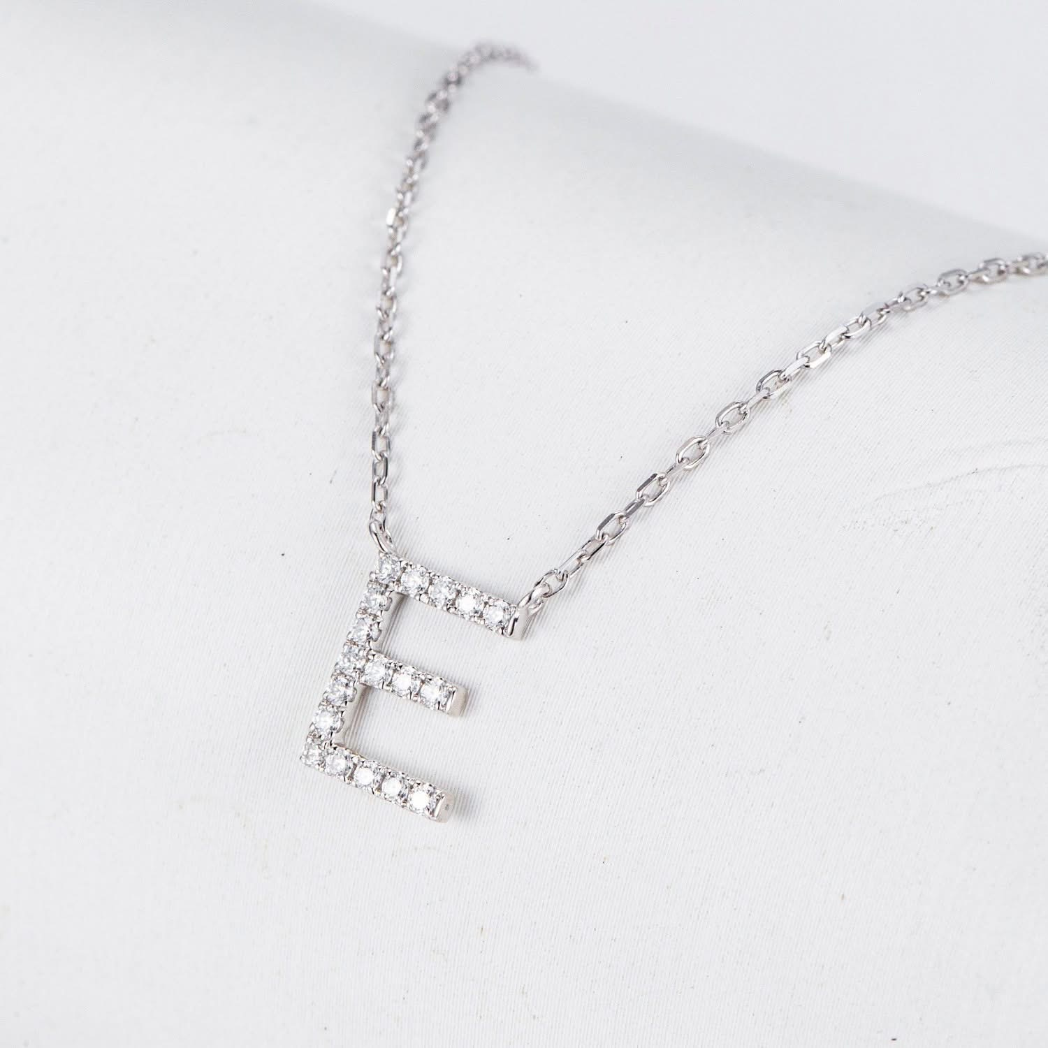 Diamond Initial Necklace