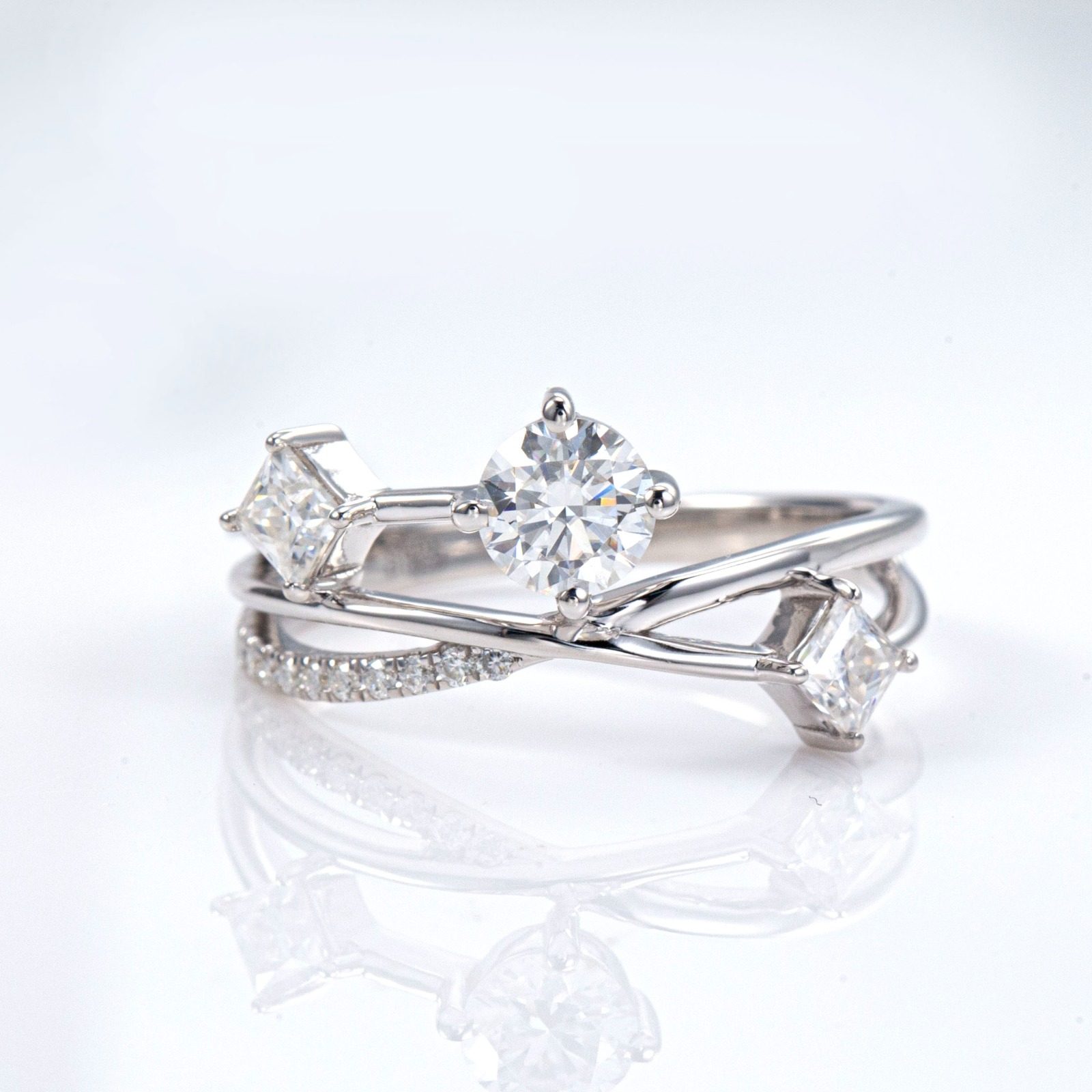 Princess Trilogy Diamond Ring