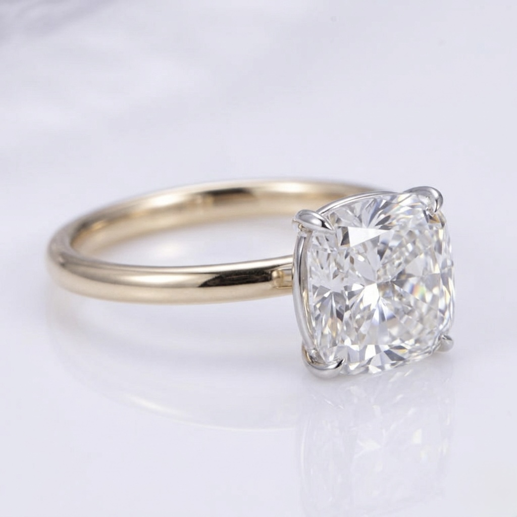Cushion Cut Diamond Ring